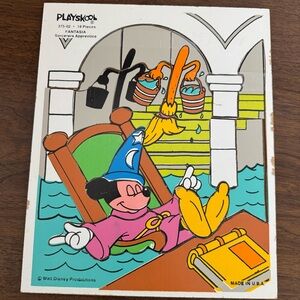 Vintage Disney Playskool Fantasia Sorcerer's Apprentice Puzzle